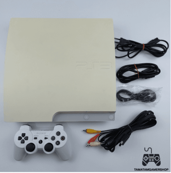 RE52-เครื่องเกมPS3 Slim สีขาว320GB มือสอง FW4.88 แปลงเล่นก้อปแล้ว SONY PlayStation3 CECH-3012B เครื่องPS3